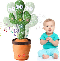Rechargeable Toys Talking Cactus Baby Toys for Kids Dancing Cactus Toys Can Sing Wriggle & Singing Recording Repeat What Funny Education Toys for Children Playing for Kids (Kids Cactus)
