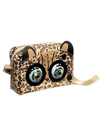 Pampam Toys Pets Eye Blink Hand Bag, Brown Cat Design, 25+ Sounds and Reactions, Interactive Features