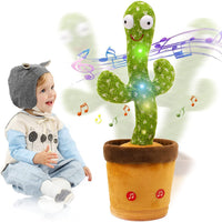 Dancing Cactus Talking Toy, Rechargeable Toy, Wriggle & Singing Recording Repeat What You Say Funny Education Toys for Babies Children Playing, Home Decorate Dancing Cactus Toy for Kids