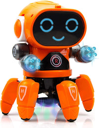 PAMPAM Bot Robot Pioneer with Colorful Lights, Music, All Direction Movement, Dancing Robot Toy