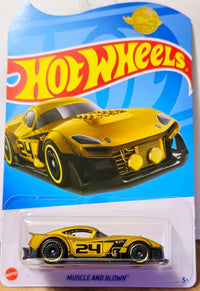 Pampam Toy Scale Muscle and Blown Die-Cast Car, Yellow and Black, 3+