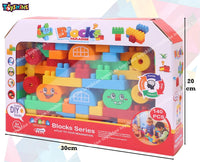 140 Pieces Building Block Toy with Wheels for Kids, Gift Box Packing, Construction BRIC Stacker Learning Educational Fun Toy for Boys Girls Toddler Safe for Kids