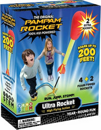 Ultra Rocket, High Flying Action Toy with 6 Foam-Tipped Rockets, 61 Metres Range, Ages 5+