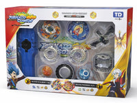 Battling Top Burst Gyro Toy Blade Battle Set with 2 Spinning Tops, 1 Launchers 1 Rapicords, Portable Storage Box, for Kids Ages 8+