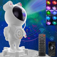 Bluetooth Speaker BuiltIn Sound Astronaut Galaxy Projector Robot Star Sky Space Night Light Lamp with Remote 360 Adjustable for Home, Gifts, Baby, Bedroom Gaming Room and Dance Party (Multicolor)