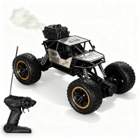 Rock Crawler Car with Smoke Offroader 2Wd Rc Car High Speed | 5 Functions 1:18 RC Car with Smoke Fog | Styled Climbing Monster Truck | Rechargeable Remote Control Car for Kids (Multi-Color)