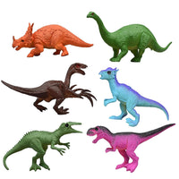 PamPam Dinosaur Animal Figures Set for Kids, 16 cm Length, Pack of 6 Assorted Toys