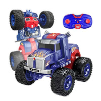2-in-1 Deformation Robot RC Truck Car Toy for Boys 8-13, Remote Control Convertible Truck with Rechargeable Battery, Multi Color