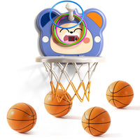 Indoor Mini Basketball Hoop for Toddlers Kids Boys Age 2 3 4 5 6, Toddlers Basketball Hoop with 4 Balls & Electronic Scoreboard, Toddler Boys Toys, Christmas Toys Gifts for 3 4 5 6 Year Old Boys