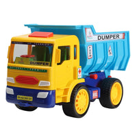 PamPam toy Jumbo Dumper Truck Toy, Openable Back, Yellow and Blue, for Ages 3+ Years