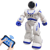 Pampam Toys Remote Control Robot Toy | Astronaut RC Smart Robot with Infrared Controller, Gesture Sensing, Singing, Dancing, & Programmable Actions, Blue (Ages 6-9)