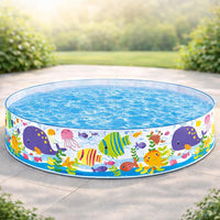 Inflatable Snapset Pool, Multi Color (6-feet)