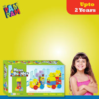 Pampam Toys EKTA Mega Builder - Build, Create and Learn, Educational Toys for Kids, Train Building Blocks