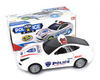 Pampam Toys 3D Light Police Car Electronic Bump & Go Toy with Sirens and Flashing LED Lights (Ages 3+)
