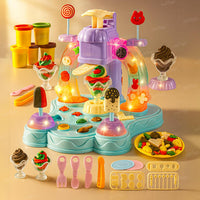 Clay Dough Toy Set for Kids Ice Cream Maker | 19 pc Set with Light and Music Color Dough Set | for 3 Years Old and Above Girls | Boys | Toys for Kids