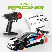 Pampam Toys 1:43 Scale Alloy RC Drift Racing Car – 2.4GHz High-Speed Remote Control Sports Car with Lights and Obstacles