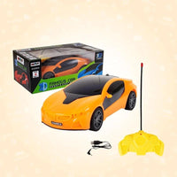 Pampam Toys 3D Light Famous RC Remote Control Sports Car (Yellow)
