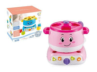 Kids Musical Magic Stove & Shape Sorter Toy | Interactive Kitchen Playset with Lights, Sounds, and Blocks for Toddlers (Ages 18M+)