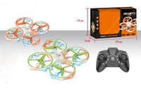 SWIFT Remote Control Mini Drone for Kids & Beginners | 2.4GHz RC Quadcopter with Vibrant LED Lights, 360° Rotating Stunt Flip & Propeller Guards | Indoor Flying Toy (Orange/Green Pack)