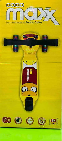Premium Kids 3-Wheel Kick Scooter | Adjustable Height Toddler Scooter with LED Flashing PU Wheels & Extra Wide Deck | Outdoor Ride-On Toy for Boys & Girls Aged 4+ (Yellow)