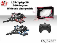 TOYSKY L37-1 Remote Control Fighter Jet Plane Drone | 360° Flip 2.4GHz RC Quadcopter | Durable EPP Foam Flying Airplane Toy with USB Rechargeable Battery for Kids, Beginners & Adults (Pack of 1)