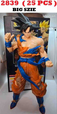 Big Size Son Goku Battle-Damaged Action Figure – Premium Collectible Anime Statue, Ultra Instinct / Super Saiyan Warrior Model, Desktop Display Figure for Anime Fans & Collectors
