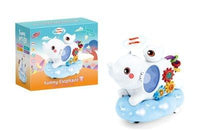 Pampam Toys Funny Elephant – Interactive Musical Bump & Go Toy with Spinning Gears, Lights, and Sound for Toddlers