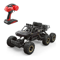 PamPam Rock Crawler 6-wheel remote control car with red 2.4GHz controller