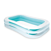 8.5-Foot Swim Center Family Inflatable Pool – Teal & White