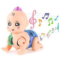 PamPam Musical Crawling Baby Toy, Interactive Moving Toy for Tummy Time, Birthday Gift for Infants and Toddlers