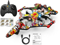 Pampam Toys X30 Series Stunt Drone – 360° Roll, Optical Flow Hovering, Altitude Hold Remote Control Quadcopter with Collectible Art Patterns